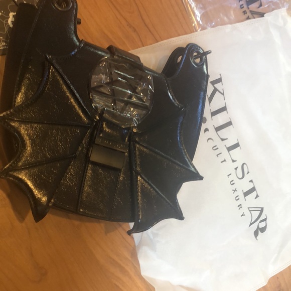 killstar Bat Pentagramn Zana Handbag purse nwt - Picture 12 of 12